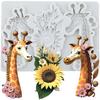 Giraffe Silicone Mold Daisy Flower Fondant Molds Cake Decorating Tools Theme Cake Dessert Decorated Chocolate Candy Mold