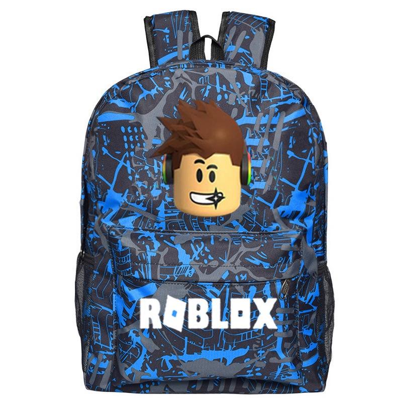 Roblox Pattern Kids School Backpack With Large Capacity And Durable Nylon Material