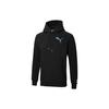 Sweatshirts Men's Black Hooded Moderate Regular 596632-11