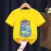 2026  Cartoon Movie Monsters Inc Printed Tshirt Harajuku Boys Girls Kid Summer New Casual Short Sleeve Y2K Top