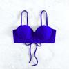 2025 Solid Color Underwire Padded Bikini Top - European & American Style