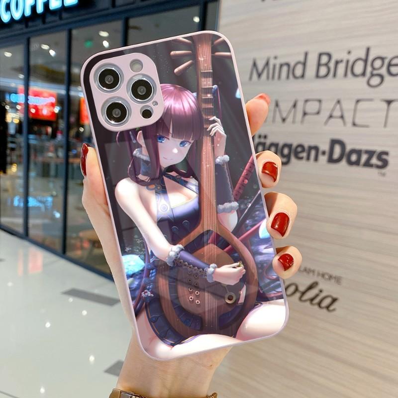 Husă de Telefon Drăguță Străină Yang Guifei Pentru IPhone 14 13 12 11 Pro Max X XR XS 8 7 Plus Husă Colorată din Sticlă Lichidă