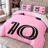 Messi 3Pcs Bedding Set Duvet Cover With Two Pillowcases For Bedroom Home Decoration
