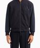 Armani Exchange Men'S Embroidered Logo Two-Way Zip-Up Blouson_Navy A414310018