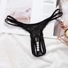 Women Solid Gstring Opening Crotch Thong Panties Brief Lingerie Underwear Sexy
