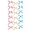 Pack Of 30 Mini Satin Bow Hair Clips For Women Girls Children Pink Black White Hair Accessories For Weddings Parties