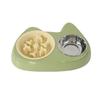 2-in-1 Pet Slow Feeder Bowl Thick Non Slip Base Anti-Choking Food Bowl Anti-Spill Interactive Cat Water Bowl Puppy Feeding