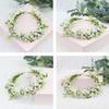 Breathable White Flower Crowns Tiaras Hairbands Romantic Sweet Gardland Women Wedding Hair Accessories
