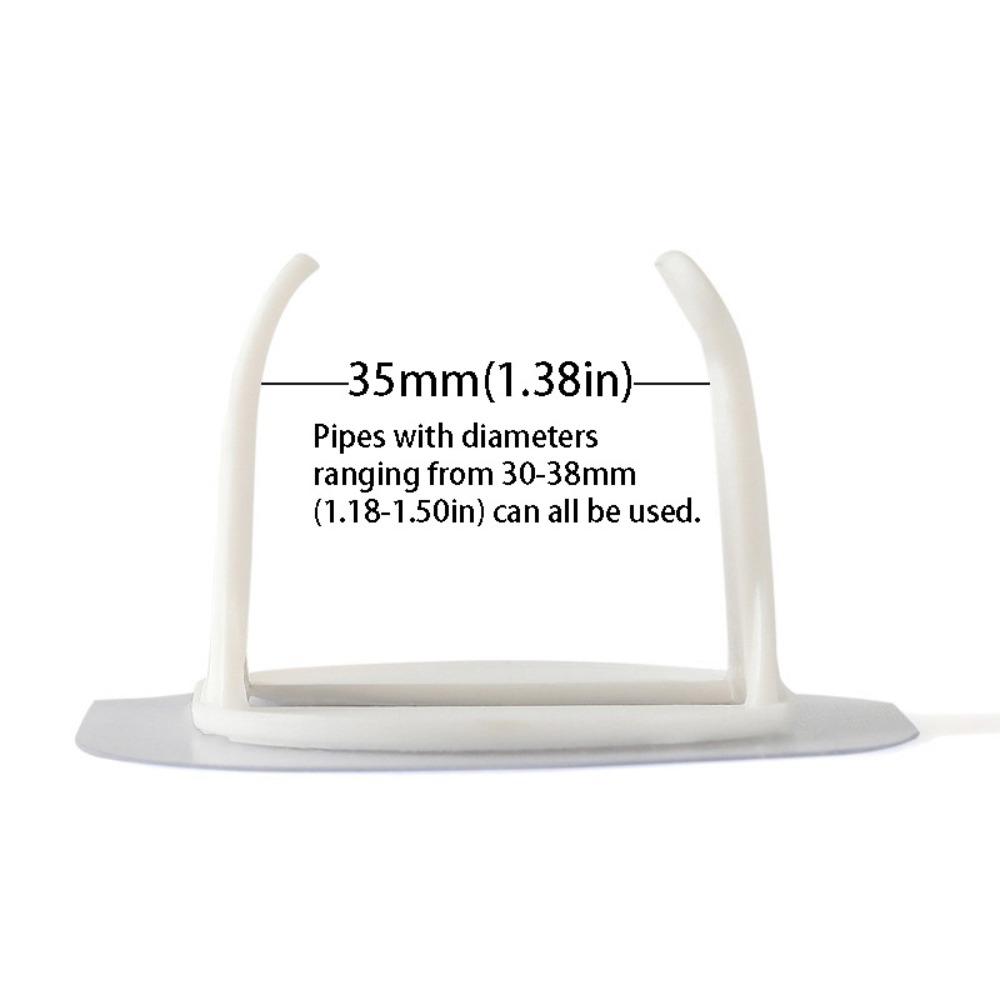 Self-adhesive Cable Clips Plastic Pipe Support Fasteners Pipe Holder Fasteners Wiring Hose Clamp