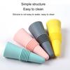 Pack Of 4 Multicolors Silicone Wine Stoppers with Metal Top Multipurpose Bottle Preservers Beverage Bottles Corks