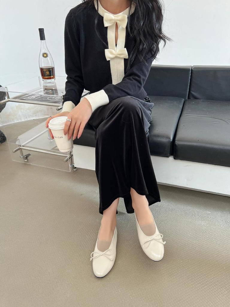 2025 Autumn and Winter New Simple Single Shoes French Style Women's Flat Bottom Breathable Glossy Soft Bottom Mary Jane Casual Shoes