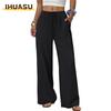 Women's Fashion Casual Solid Color Print Pants & Capris