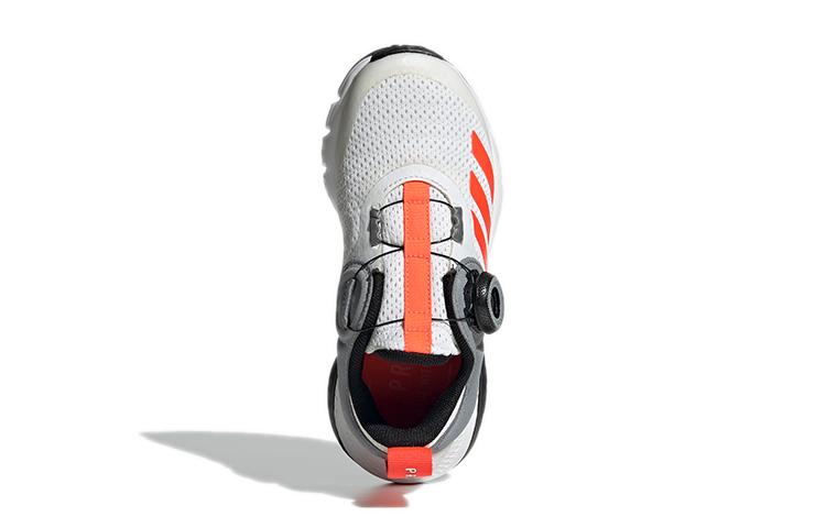 adidas Boa K Slip Resistant, Abrasion Resistant, Breathable Low Top Kids' Running Shoes White Gray Kids' FZ5056
