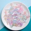 10Pcs Resin Accessories Lovely Shiny Colorful Fish Tail Flat Back Ornament Mini Mermaid Tail Charms Hairbow DIY Phone Ornament Christmas Gift
