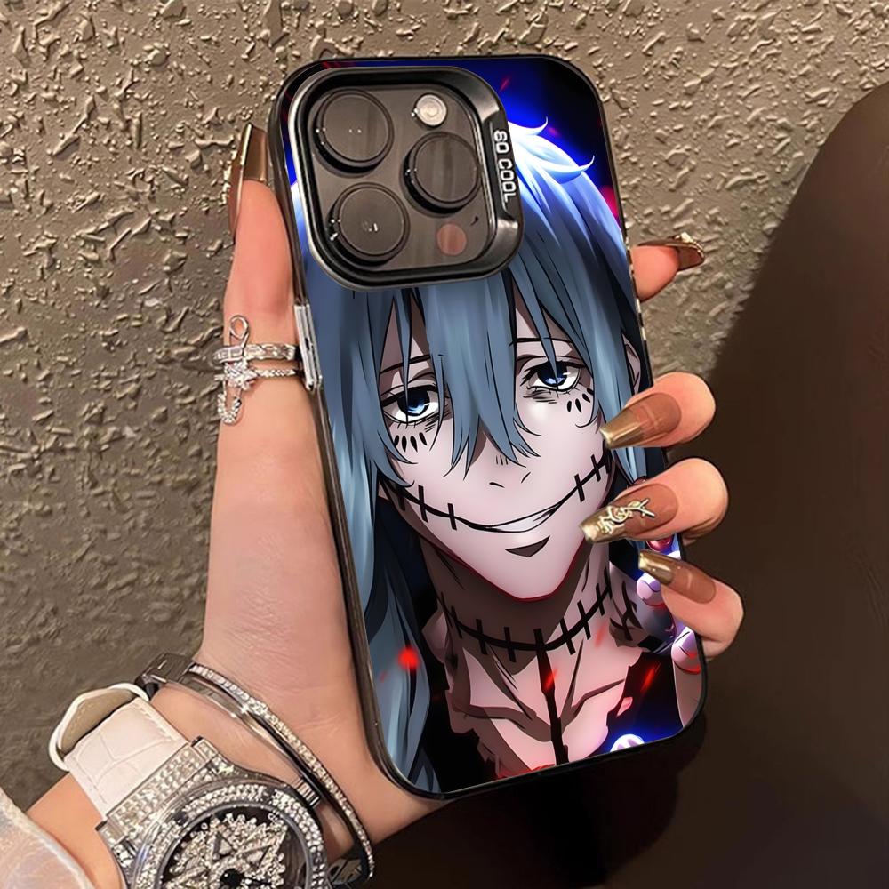 JJK Mahito Handyhülle für iPhone 17 16 15 14 13 12 11 X XR XS Air Pro Max Plus Schwarz Bunt Silber Hülle