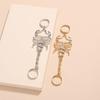 Punk Sliver Scorpion Chain Ring for Woman Men Retro Exaggerated Shiny Zircon Spider Snake Adjustable Rings Party Jewelry