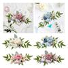 PEW Flowers Wedding Ceremony Aisle Durable Chair Back Flower Chair Decorations for Party Concerts Engagement Holidays Ceremony