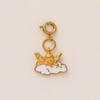 European Fashion 18K Gold Snake Pendant Necklace with Zircon - Stainless Steel Valentine's Day DIY Accessory.