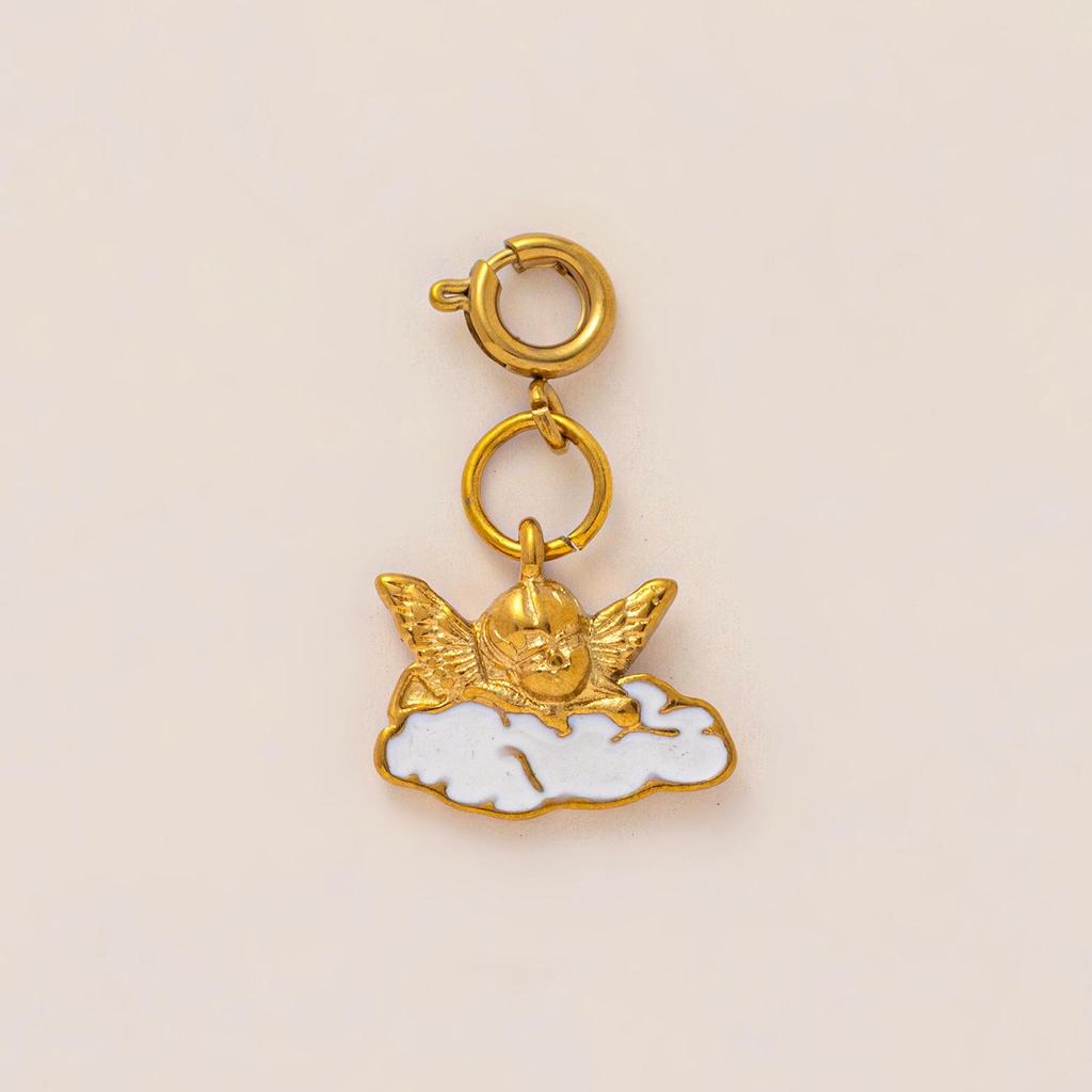 European Fashion 18K Gold Snake Pendant Necklace with Zircon - Stainless Steel Valentine's Day DIY Accessory.