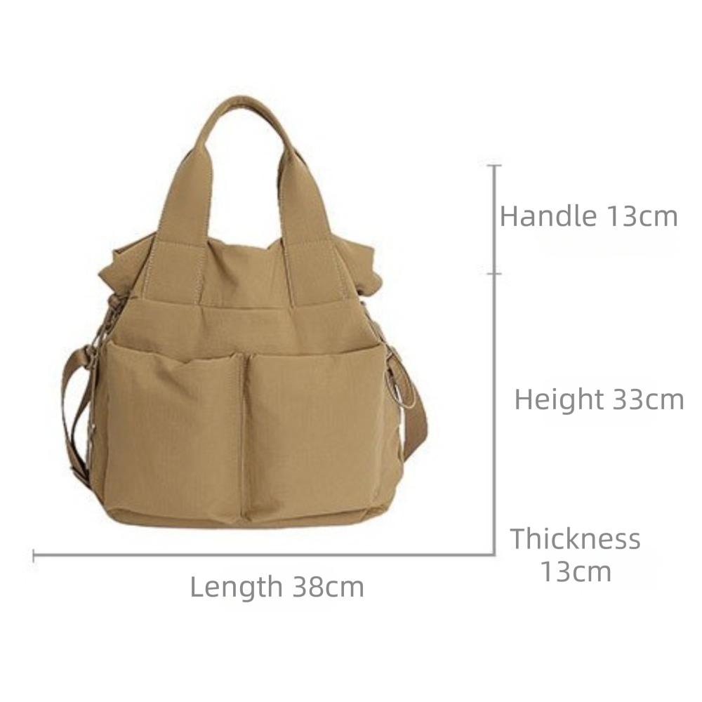 Fashion Casual Tote Bag Multifunctional Large Capacity Crossbody Bag Nylon Handbag Women