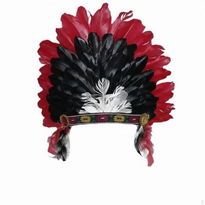 Coiffe en Plumes Paillettes Scintillantes Headpiece à Sequins Plumes Colorées Carnaval