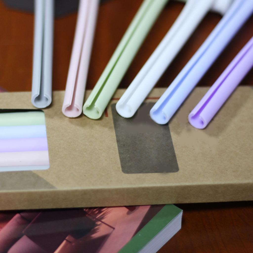 Silicone Straw Drinking Straws Snap-on Straws Reusable Openable BPA-Free Food Grade Silicone Material 6 Colors To Choose