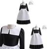 Wednesday Cosplay Girl Dress Set With Satin Fabric For Middle School Girls