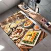 Delicious Variety of Asian Cuisine Carpet Yoga Living Room Room Decor Children's Crawling Mat Doormat Area Rug Games Mat