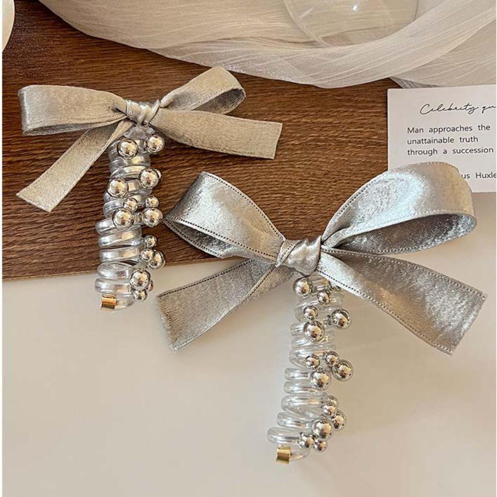 Straight Telephone Wire Hair Rope Balletcore Braid Hair Tie Creative Telephone Line Headband  Girl