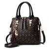 Taizhou Women's Bag Printed Handbag Women's Bag Letter Pattern Korean Version PU Soft Leather Women's Shoulder Oblique Span Bag Bags