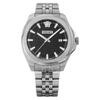 Watch Versace Luxury VEKKA0325 Quartz Water Resistant for Daily Use Sapphire Crystal Black Dial Stainless Steel [VERSACE] Men's [Used]