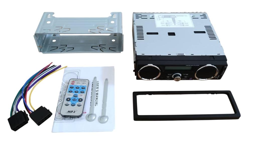 Japanese No Manufacturer Car Audio System for Light Trucks and with Front Speakers and FM Radio Supports Wide FM Band To Complement AM Card Smartphone