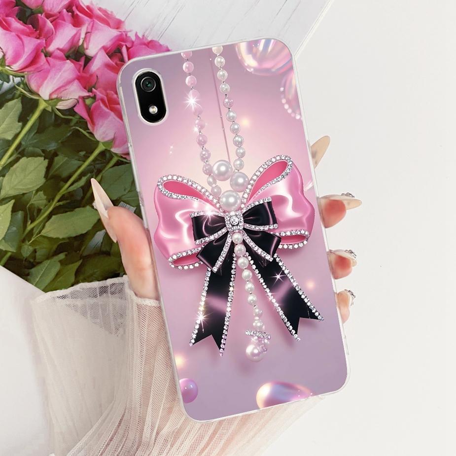 For Xiaomi Redmi 7A Case Luxury Flowers Butterfly Painted Cover Soft Silicone Case For Xiaomi Redmi 7 7A Redmi7 A Redmi7A Fundas