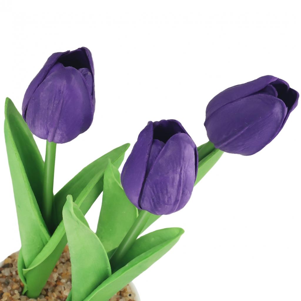 Künstliche Blumen Heimpartydeko Kunststoffe Tulpe Topfpflanze