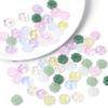 About20Pcs Glass Four Leaf Flower Beads Scattered Beads Handmade DIY Making Couple Bracelets, Necklaces, Earrings, Jewelry Acces