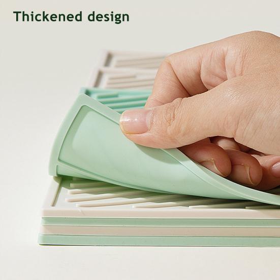 Covoraș din silicon pentru uscat vase pentru blat de bucătărie Drenaj rapid Rezistent la căldură Suport pentru oale Covoraș din silicon Anti-alunecare Pad protector pentru tocător