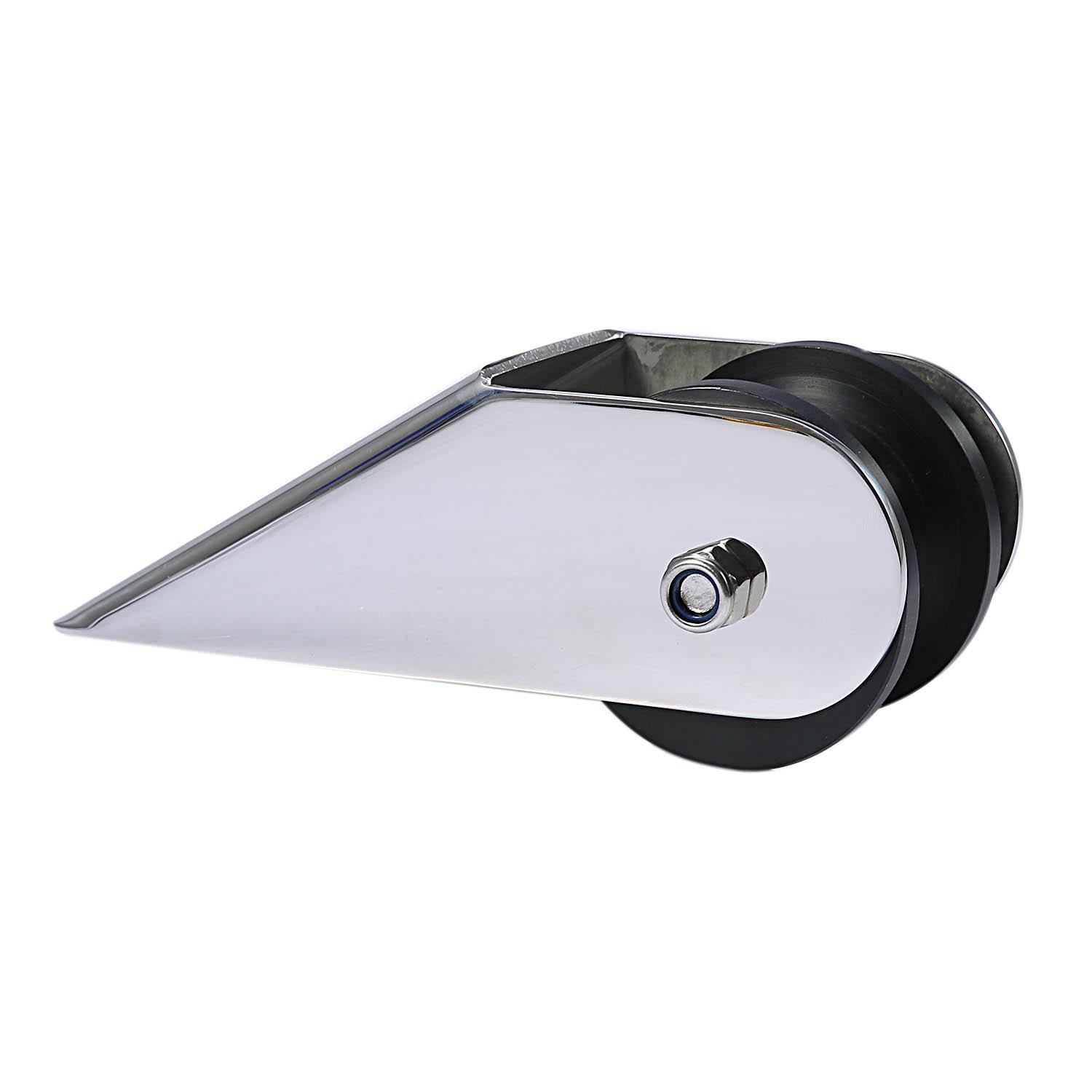 Marine Stainless Steel Boat Bow Anchor Roller Bracket Rollers For Yacht(Black)