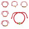 Calabash Zodiac Horse Bracelet Year of The Horse Chinese Red Handrope  Decoration