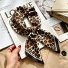 Simple temperament Spring and summer female imitation silk scarf versatile Korean version casual small square scarf neck protection decorative scarf