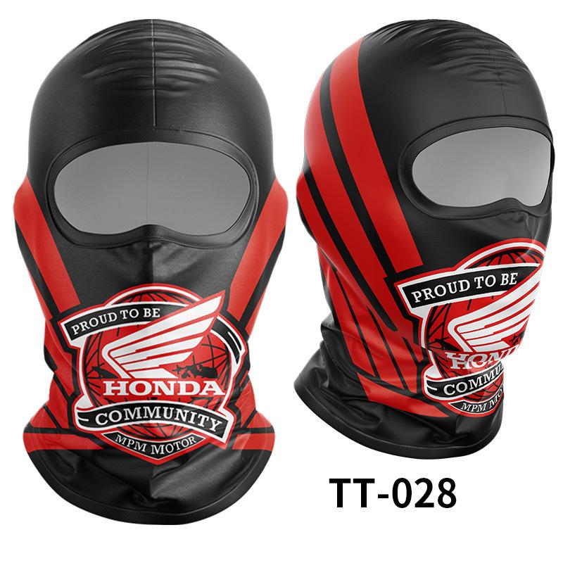 New For Honda Motorcycle Balaclava Neck Head Cover Cycling Full Face Mask Dry Quick Sunscreen Hood Cap Neck Gaiter Helmet Liner