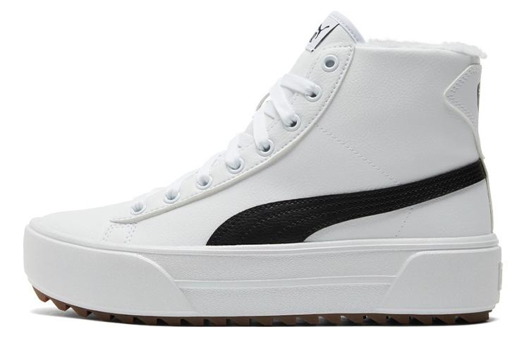Puma Wmns Kaia Mid  Fur - White Black  35.5