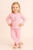 Cotton Pajamas 122 Girls' Pajamas for Kindergarten Light Pink