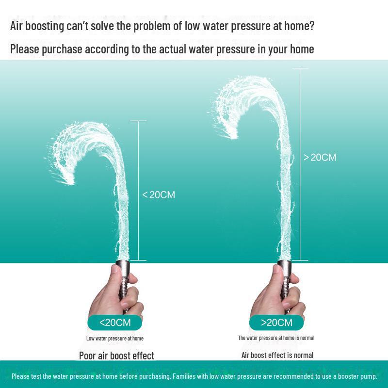Black Warrior Super-boost Multi-function Shower Head Set - Five-speed Adjustable