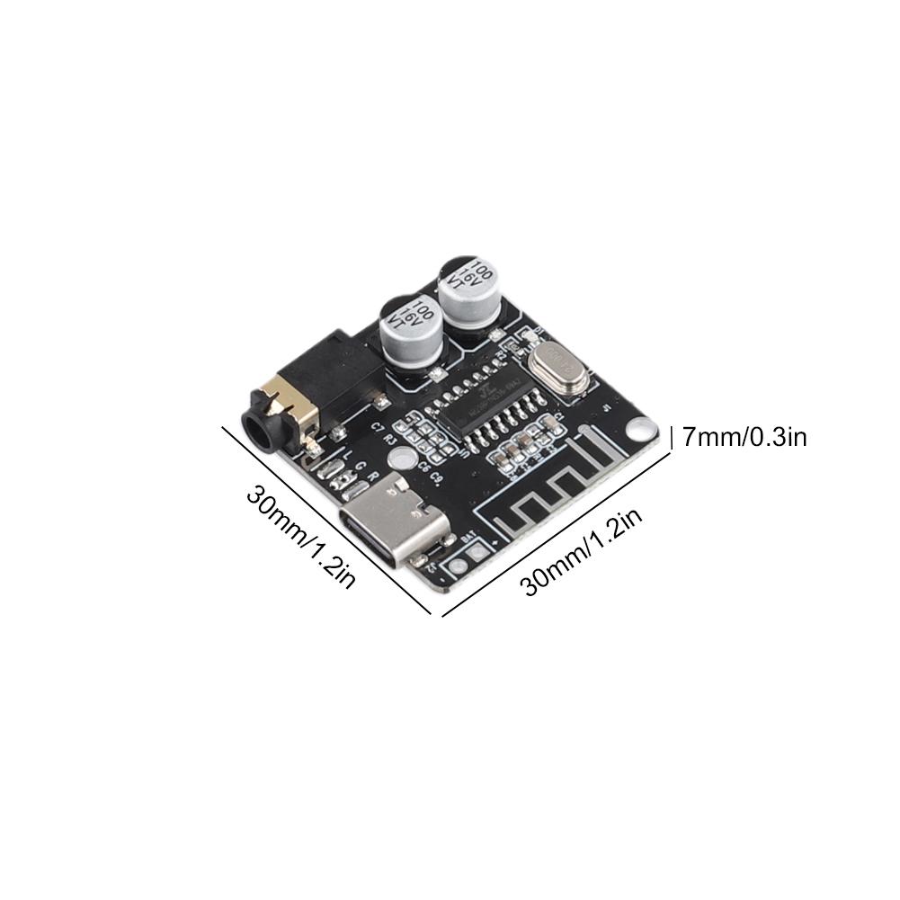 5-20Pcs Audio Receiver Board MP3 Bluetooth 5.0 Decoding Board Type-C Lossless Decoder Board 3.7-5V DIY MP3 Decoding Player Board