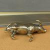 Solid pure brass office desktop zodiac cow small ornament bronze tea pet jewelry handicraft gifts zodiac cow