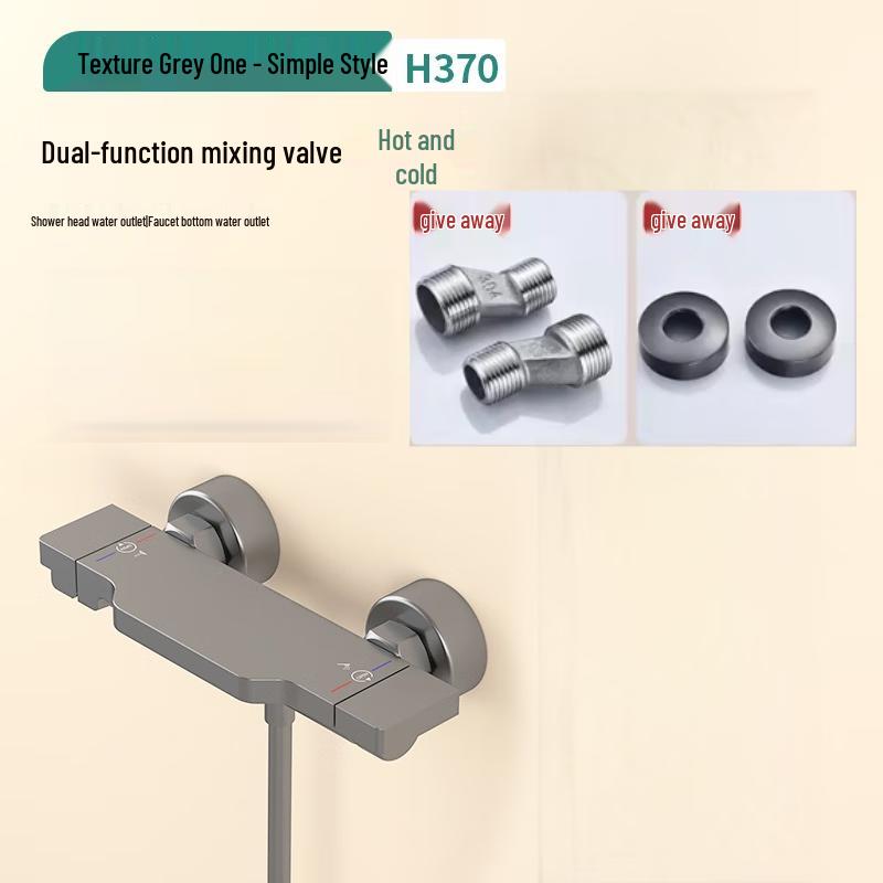 Stainless Steel Wall-Mounted Bathtub Shower Mixer Faucet