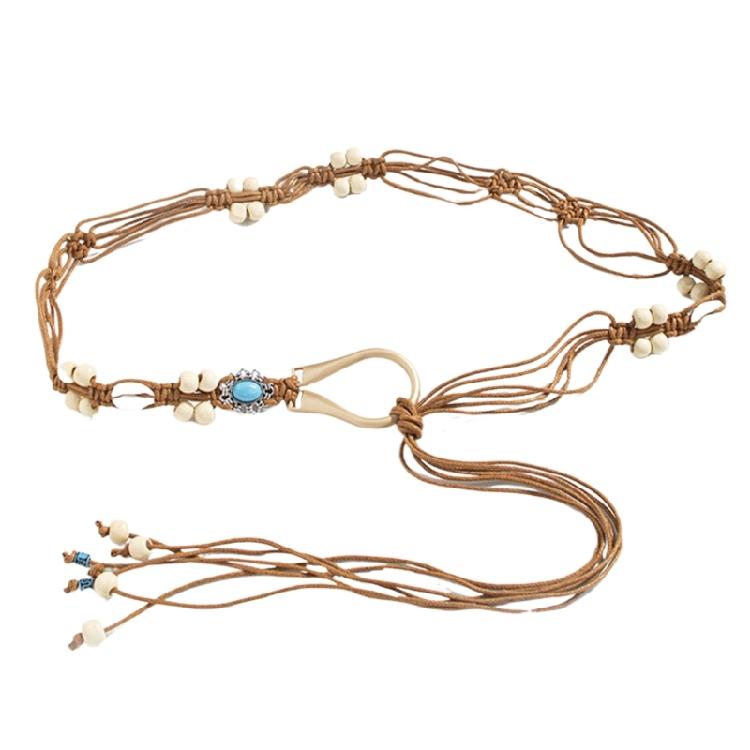 Sexy Tie Belts Braided Belt Vintage Tie Belt for Bohemia Girls Women