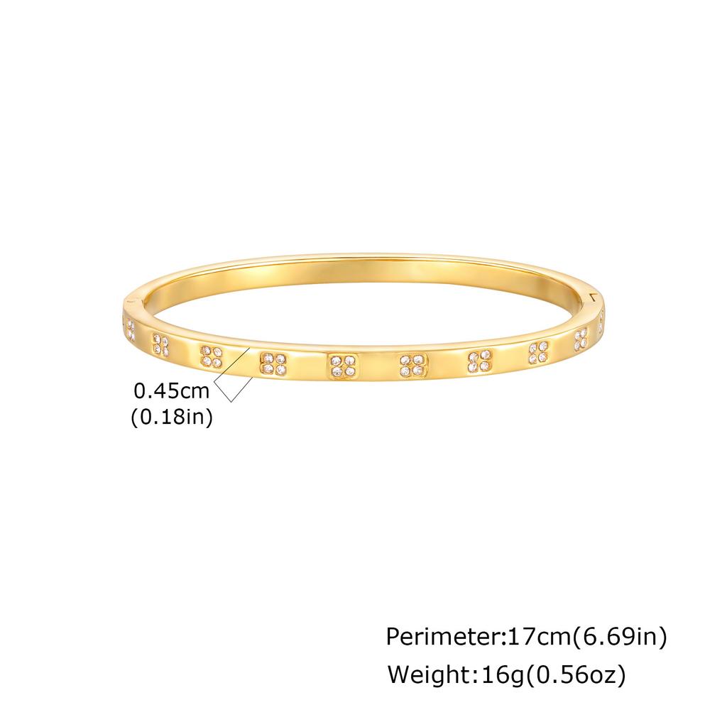 Vnox Luxury Zircon Can Open Bangles, Stainless Steel Pretty Heat Bracelet For Women, Statement Jewelry Party Gifts