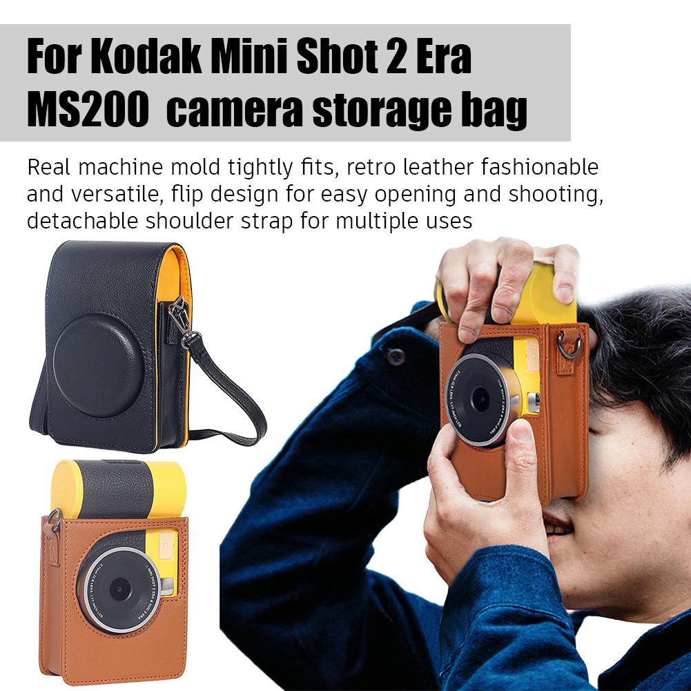 For Kodak Mini Shot 2 Era MS200 Camera Storage Bag Camera Bag Anti Drop Storage Protective Cover Storage Bag Crossbody Bag