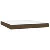 Vidaxl Continental Bed with Mattress, Brown, Fabric, 180X200 Cm